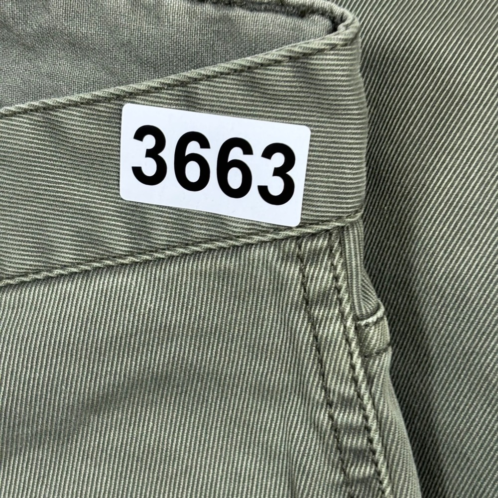 Faherty Brand Men Olive Green 5-Pocket Chino Pants Slim Straight Twill Cotton 35 - Picture 9 of 9